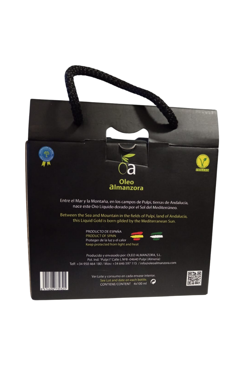 EXCLUSIVE PACK OF FOUR FLAVORED EXTRA VIRGIN OLIVE OILS.