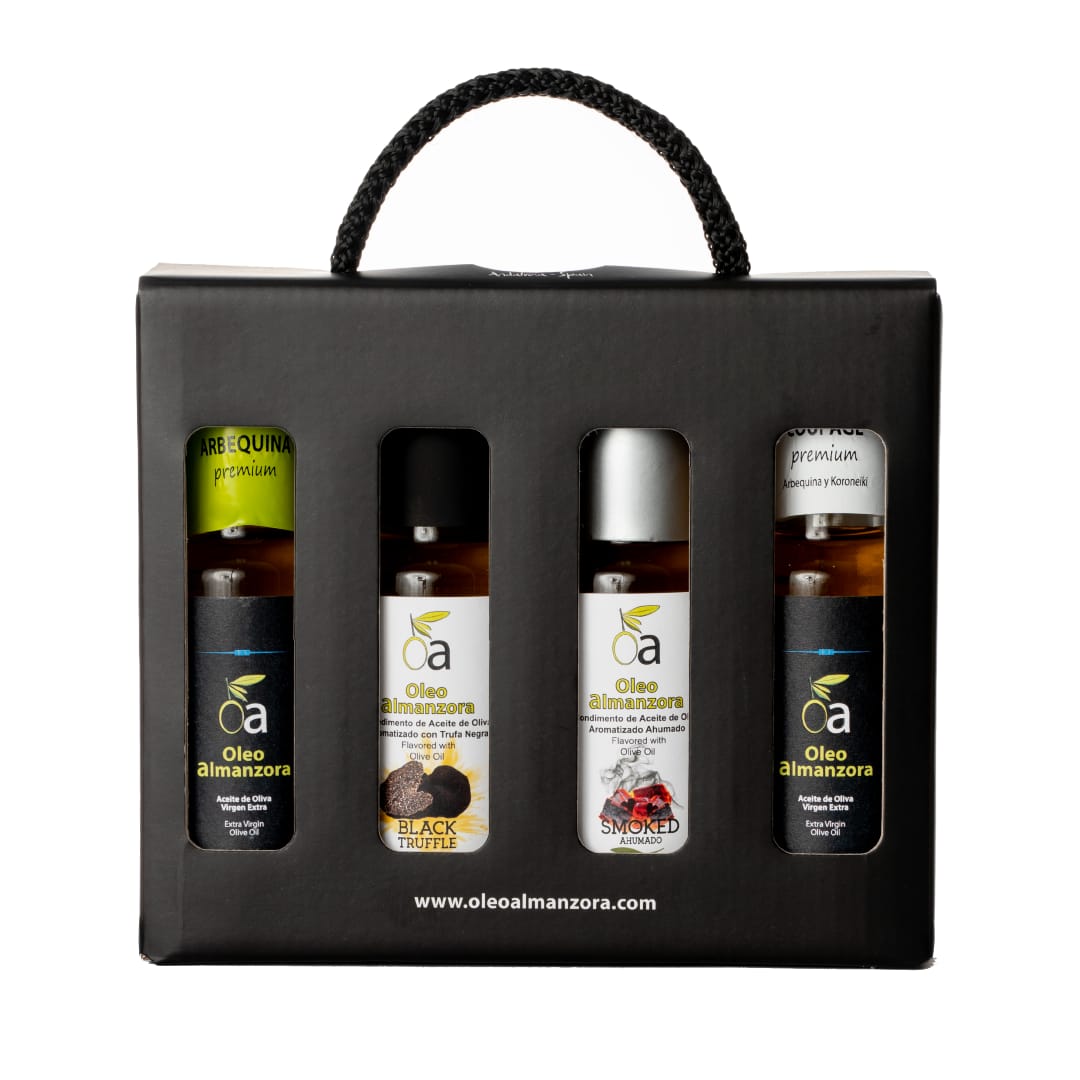 EXCLUSIVE PACK OF FOUR FLAVORED EXTRA VIRGIN OLIVE OILS